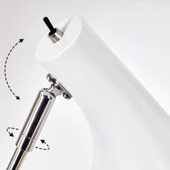 Hofstein Corralcay Tischleuchte Chrom, Weiß, 1-flammig -Bürolampen Verkäufe corralcay tischleuchte h3408032 5