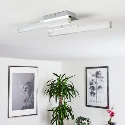 Hofstein Dawson Deckenleuchte LED Chrom, 2-flammig 23 Hofstein Dawson Deckenleuchte LED Chrom, 2-flammig -Bürolampen Verkäufe dawson deckenleuchte h3436561 11