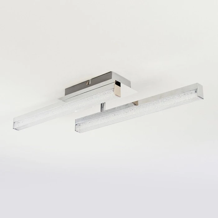 Hofstein Dawson Deckenleuchte LED Chrom, 2-flammig 8 Hofstein Dawson Deckenleuchte LED Chrom, 2-flammig – Bild 8
