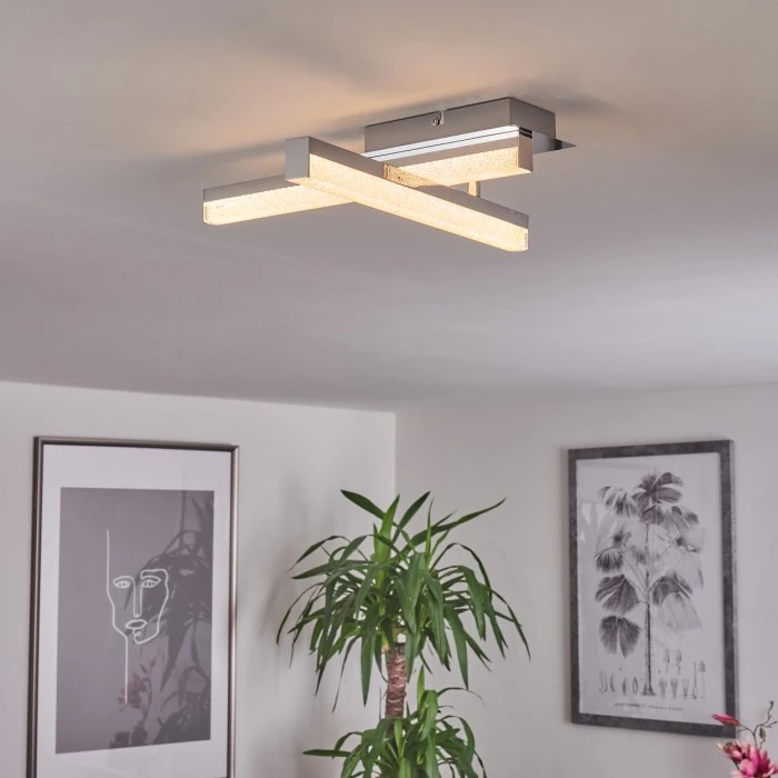 Hofstein Dawson Deckenleuchte LED Chrom, 2-flammig 9 Hofstein Dawson Deckenleuchte LED Chrom, 2-flammig – Bild 9