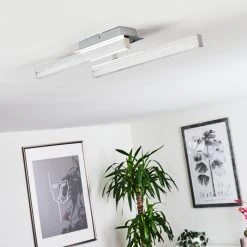 Hofstein Dawson Deckenleuchte LED Chrom, 2-flammig 21 Hofstein Dawson Deckenleuchte LED Chrom, 2-flammig -Bürolampen Verkäufe dawson deckenleuchte h3436561 9