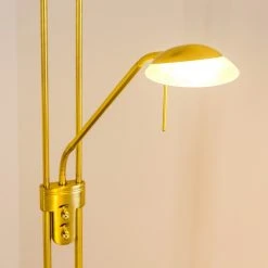 Hofstein Deckenfluter Biot LED Messing, 2-flammig -Bürolampen Verkäufe deckenfluter biot h165608 15