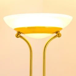 Hofstein Deckenfluter Biot LED Messing, 2-flammig -Bürolampen Verkäufe deckenfluter biot h165608 16