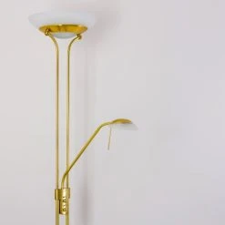 Hofstein Deckenfluter Biot LED Messing, 2-flammig -Bürolampen Verkäufe deckenfluter biot h165608 6