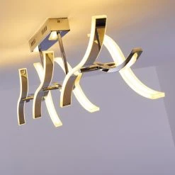 Hofstein Deckenleuchte Andria LED Chrom, 6-flammig -Bürolampen Verkäufe deckenleuchte andria h167862 32