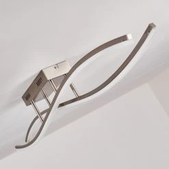 Hofstein Deckenleuchte Atina LED Nickel-Matt, 1-flammig -Bürolampen Verkäufe deckenleuchte atina h167978 do1 7