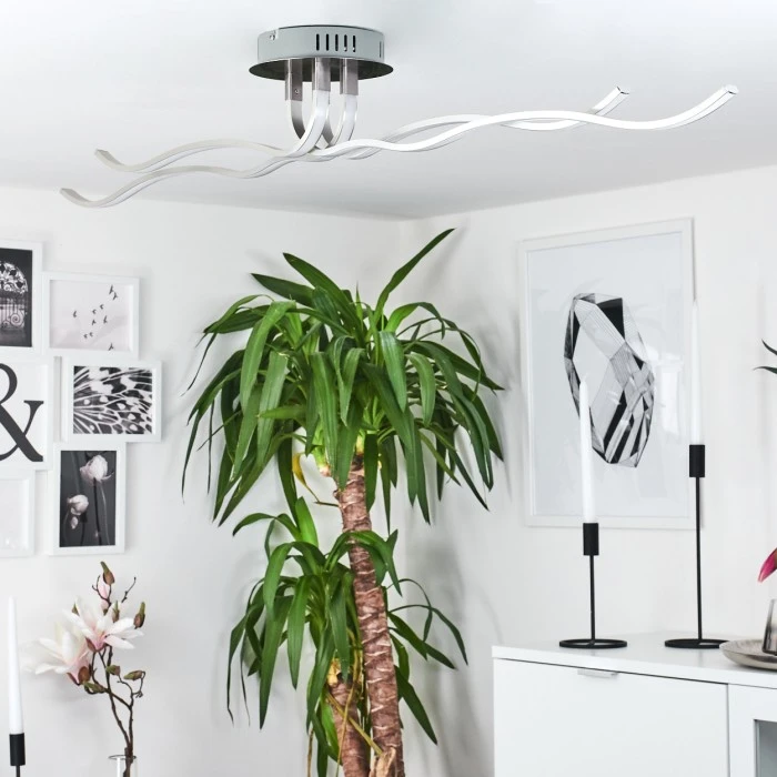 Hofstein Deckenleuchte CORATO LED Nickel-Matt, 1-flammig 2 Hofstein Deckenleuchte CORATO LED Nickel-Matt, 1-flammig – Bild 2