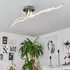 Hofstein Deckenleuchte CORATO LED Nickel-Matt, 1-flammig 22 Hofstein Deckenleuchte CORATO LED Nickel-Matt, 1-flammig -Bürolampen Verkäufe deckenleuchte corato h169811 do3 10