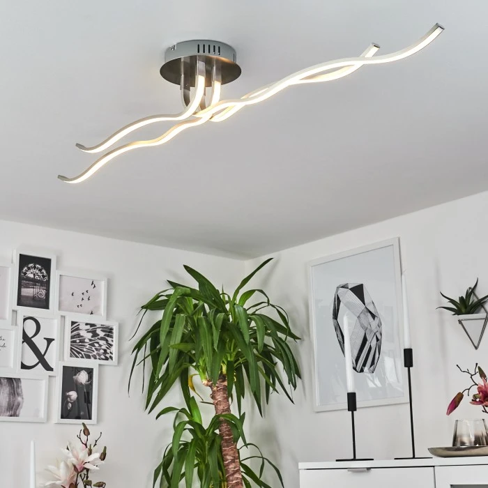 Hofstein Deckenleuchte CORATO LED Nickel-Matt, 1-flammig 11 Hofstein Deckenleuchte CORATO LED Nickel-Matt, 1-flammig – Bild 11