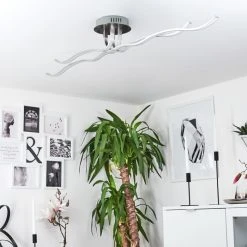 Hofstein Deckenleuchte CORATO LED Nickel-Matt, 1-flammig 23 Hofstein Deckenleuchte CORATO LED Nickel-Matt, 1-flammig -Bürolampen Verkäufe deckenleuchte corato h169811 do3 11