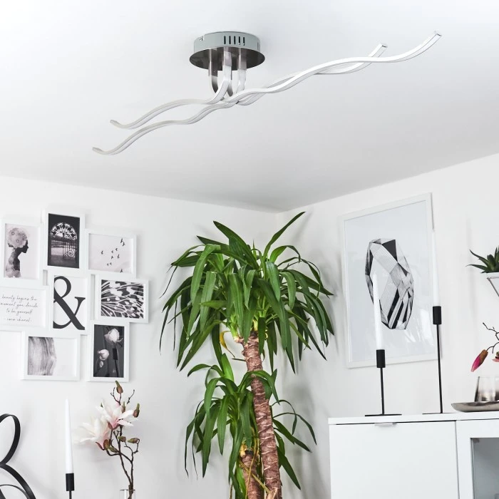 Hofstein Deckenleuchte CORATO LED Nickel-Matt, 1-flammig 12 Hofstein Deckenleuchte CORATO LED Nickel-Matt, 1-flammig – Bild 12