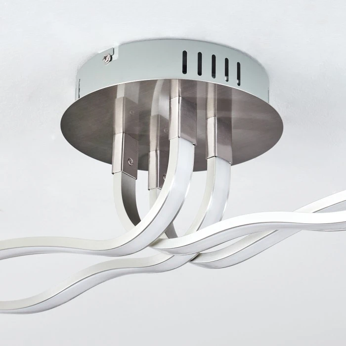 Hofstein Deckenleuchte CORATO LED Nickel-Matt, 1-flammig 3 Hofstein Deckenleuchte CORATO LED Nickel-Matt, 1-flammig – Bild 3