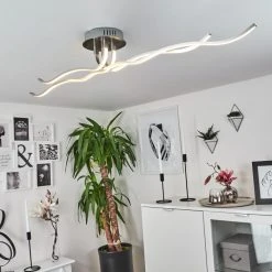 Hofstein Deckenleuchte CORATO LED Nickel-Matt, 1-flammig 18 Hofstein Deckenleuchte CORATO LED Nickel-Matt, 1-flammig -Bürolampen Verkäufe deckenleuchte corato h169811 do3 6