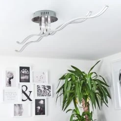 Hofstein Deckenleuchte CORATO LED Nickel-Matt, 1-flammig 21 Hofstein Deckenleuchte CORATO LED Nickel-Matt, 1-flammig -Bürolampen Verkäufe deckenleuchte corato h169811 do3 9