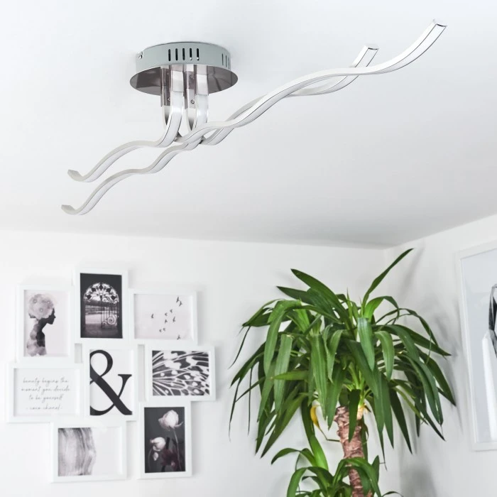 Hofstein Deckenleuchte CORATO LED Nickel-Matt, 1-flammig 10 Hofstein Deckenleuchte CORATO LED Nickel-Matt, 1-flammig – Bild 10