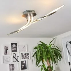 Hofstein Deckenleuchte REMO LED Nickel-Matt, 1-flammig -Bürolampen Verkäufe deckenleuchte remo h169828 do3 10