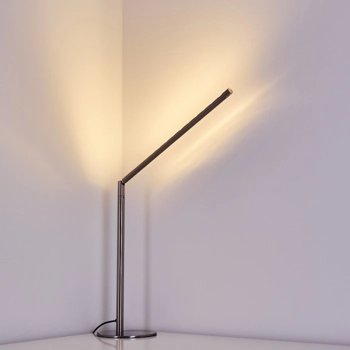 Hofstein Deje Tischleuchte LED Nickel-Matt, 1-flammig 12 Hofstein Deje Tischleuchte LED Nickel-Matt, 1-flammig – Bild 12