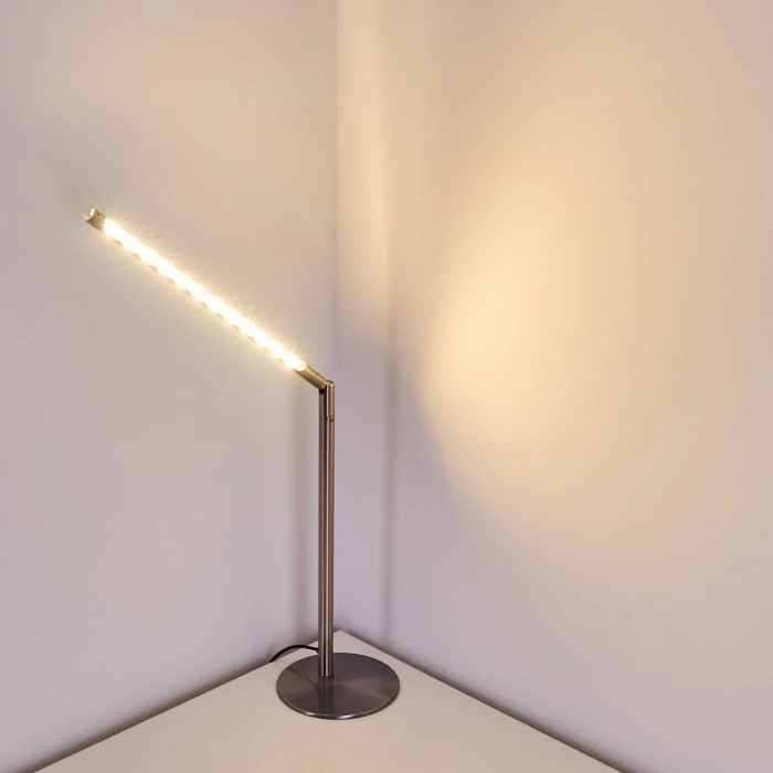 Hofstein Deje Tischleuchte LED Nickel-Matt, 1-flammig 8 Hofstein Deje Tischleuchte LED Nickel-Matt, 1-flammig – Bild 8