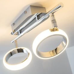 Hofstein Dobris Deckenspot LED Chrom, 2-flammig -Bürolampen Verkäufe dobris deckenspot h166889 9