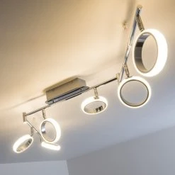 Hofstein Dobris Deckenspot LED Chrom, 6-flammig -Bürolampen Verkäufe dobris deckenspot h166919 11