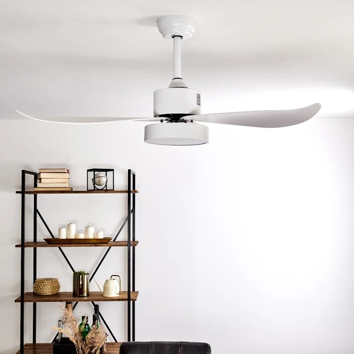 Hofstein Doha Deckenventilator LED Weiß, 1-flammig, Fernbedienung 17 Hofstein Doha Deckenventilator LED Weiß, 1-flammig, Fernbedienung – Bild 17