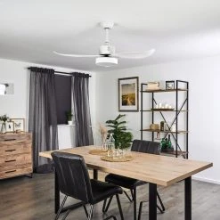 Hofstein Doha Deckenventilator LED Weiß, 1-flammig, Fernbedienung 42 Hofstein Doha Deckenventilator LED Weiß, 1-flammig, Fernbedienung -Bürolampen Verkäufe doha deckenventilator h3372746 19