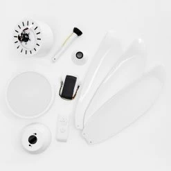 Hofstein Doha Deckenventilator LED Weiß, 1-flammig, Fernbedienung 43 Hofstein Doha Deckenventilator LED Weiß, 1-flammig, Fernbedienung -Bürolampen Verkäufe doha deckenventilator h3372746 20