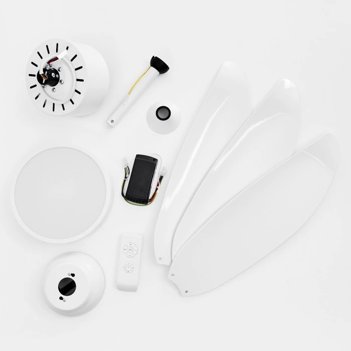 Hofstein Doha Deckenventilator LED Weiß, 1-flammig, Fernbedienung 21 Hofstein Doha Deckenventilator LED Weiß, 1-flammig, Fernbedienung – Bild 21