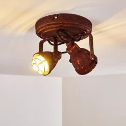 Hofstein Drobak Deckenleuchte Rostfarben, 2-flammig -Bürolampen Verkäufe drobak deckenleuchte h3293782 do1 3