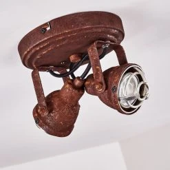 Hofstein Drobak Deckenleuchte Rostfarben, 2-flammig -Bürolampen Verkäufe drobak deckenleuchte h3293782 do1 8