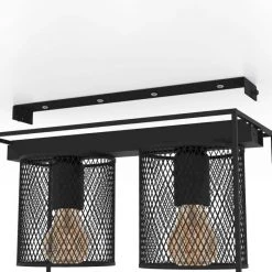 Eglo Leuchten Eglo CATTERICK Deckenleuchte Schwarz, 2-flammig 7 Eglo Leuchten Eglo CATTERICK Deckenleuchte Schwarz, 2-flammig -Bürolampen Verkäufe eglo catterick deckenleuchte 43772 2