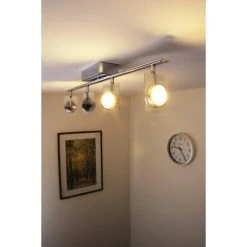 Eglo Leuchten Eglo TINNARI Lichtschiene LED Chrom, 4-flammig 37 Eglo Leuchten Eglo TINNARI Lichtschiene LED Chrom, 4-flammig -Bürolampen Verkäufe eglo tinnari lichtschiene 91635 do1 14