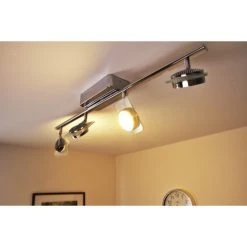 Eglo Leuchten Eglo TINNARI Lichtschiene LED Chrom, 4-flammig 40 Eglo Leuchten Eglo TINNARI Lichtschiene LED Chrom, 4-flammig -Bürolampen Verkäufe eglo tinnari lichtschiene 91635 do1 17