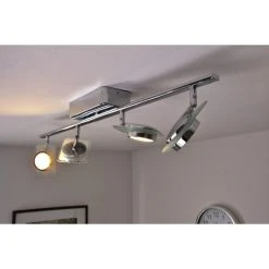 Eglo Leuchten Eglo TINNARI Lichtschiene LED Chrom, 4-flammig 42 Eglo Leuchten Eglo TINNARI Lichtschiene LED Chrom, 4-flammig -Bürolampen Verkäufe eglo tinnari lichtschiene 91635 do1 19