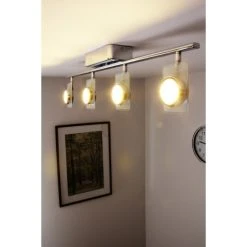 Eglo Leuchten Eglo TINNARI Lichtschiene LED Chrom, 4-flammig 27 Eglo Leuchten Eglo TINNARI Lichtschiene LED Chrom, 4-flammig -Bürolampen Verkäufe eglo tinnari lichtschiene 91635 do1 4