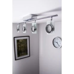 Eglo Leuchten Eglo TINNARI Lichtschiene LED Chrom, 4-flammig 29 Eglo Leuchten Eglo TINNARI Lichtschiene LED Chrom, 4-flammig -Bürolampen Verkäufe eglo tinnari lichtschiene 91635 do1 6