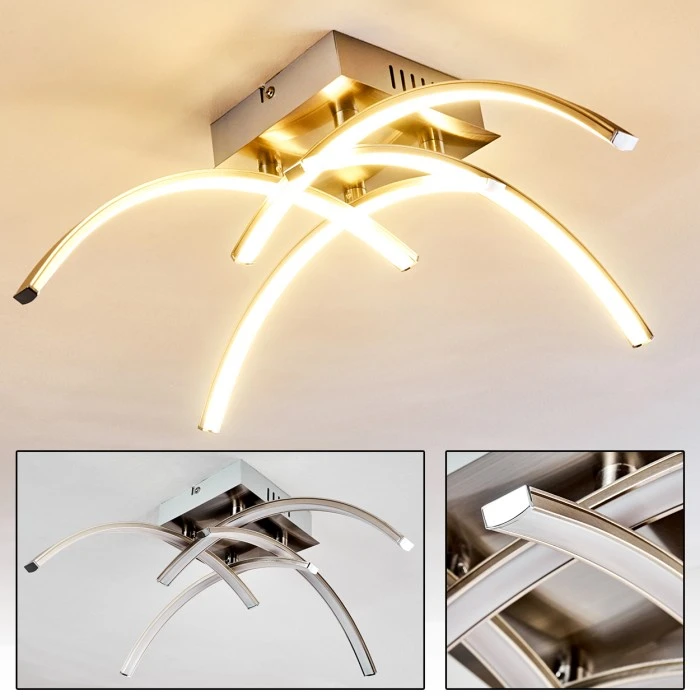 Hofstein Elia Deckenleuchte LED Chrom, 1-flammig 1 Hofstein Elia Deckenleuchte LED Chrom, 1-flammig