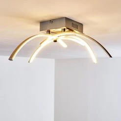 Hofstein Elia Deckenleuchte LED Chrom, 1-flammig 21 Hofstein Elia Deckenleuchte LED Chrom, 1-flammig -Bürolampen Verkäufe elia deckenleuchte h167398 3