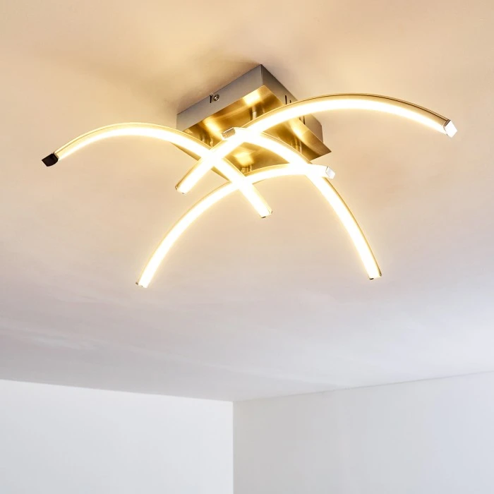 Hofstein Elia Deckenleuchte LED Chrom, 1-flammig 6 Hofstein Elia Deckenleuchte LED Chrom, 1-flammig – Bild 6