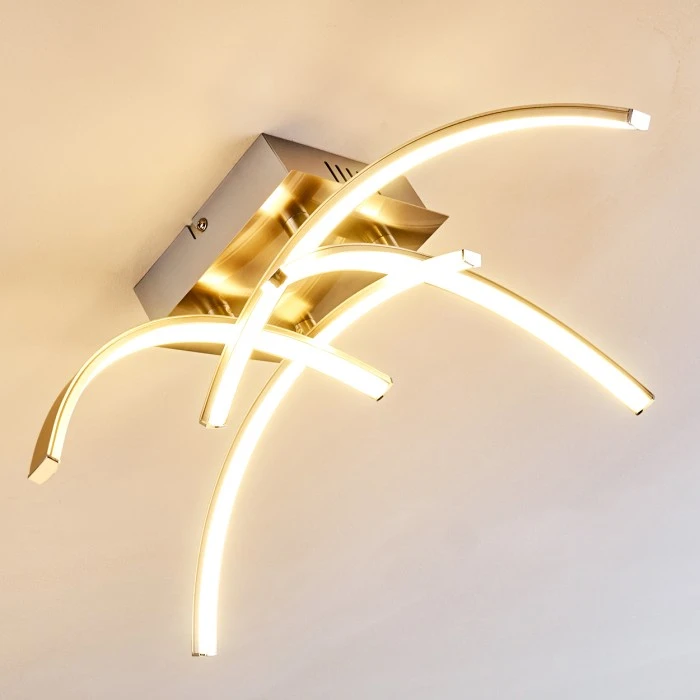 Hofstein Elia Deckenleuchte LED Chrom, 1-flammig 8 Hofstein Elia Deckenleuchte LED Chrom, 1-flammig – Bild 8