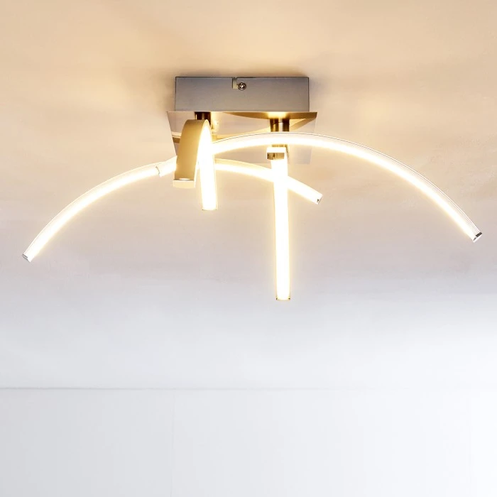 Hofstein Elia Deckenleuchte LED Chrom, 1-flammig 10 Hofstein Elia Deckenleuchte LED Chrom, 1-flammig – Bild 10