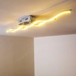 Paul Neuhaus Leuchten EMMA Deckenleuchte LED Edelstahl, 2-flammig -Bürolampen Verkäufe emma deckenleuchte 8450 17 11