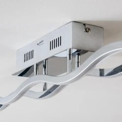 Paul Neuhaus Leuchten EMMA Deckenleuchte LED Edelstahl, 2-flammig -Bürolampen Verkäufe emma deckenleuchte 8450 17 4