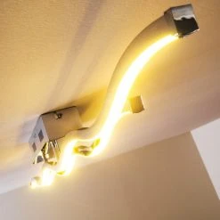 Paul Neuhaus Leuchten EMMA Deckenleuchte LED Edelstahl, 2-flammig -Bürolampen Verkäufe emma deckenleuchte 8450 17 8