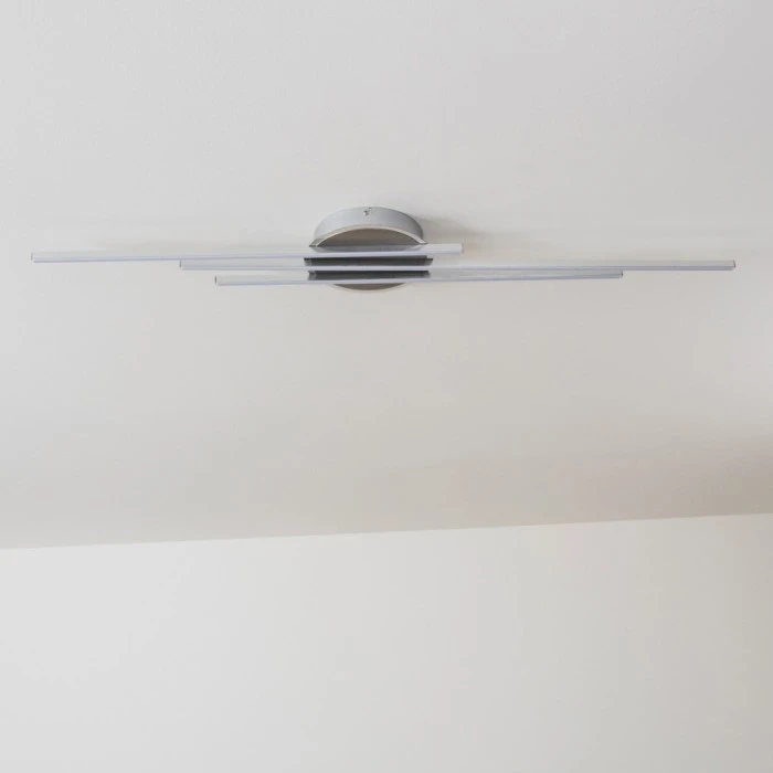 Hofstein Emo Deckenleuchte LED Stahl gebürstet, 3-flammig 12 Hofstein Emo Deckenleuchte LED Stahl gebürstet, 3-flammig – Bild 12