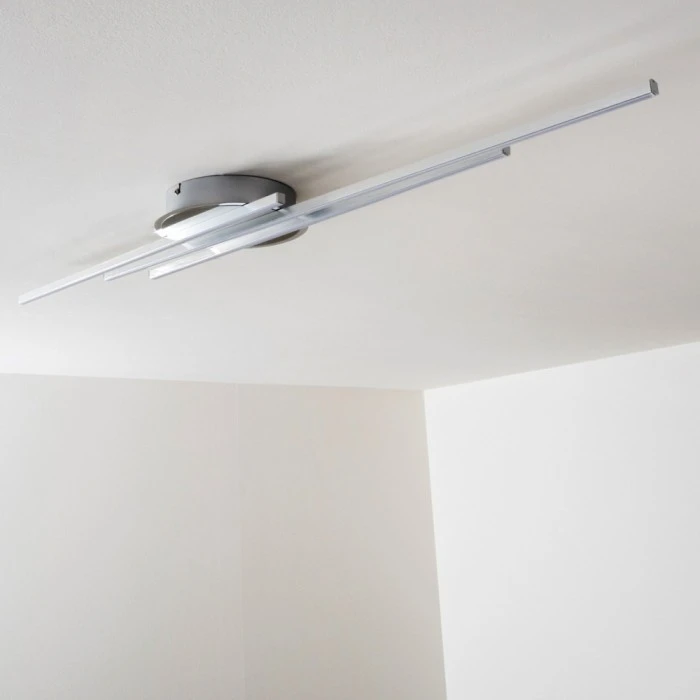 Hofstein Emo Deckenleuchte LED Stahl gebürstet, 3-flammig 5 Hofstein Emo Deckenleuchte LED Stahl gebürstet, 3-flammig – Bild 5