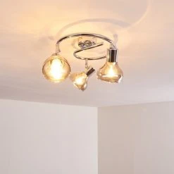 Hofstein Esberg Deckenleuchte Chrom, 3-flammig -Bürolampen Verkäufe esberg deckenleuchte h3277966 do1 8