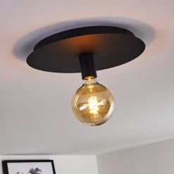 Hofstein Esbjerg Deckenleuchte Schwarz, 1-flammig -Bürolampen Verkäufe esbjerg deckenleuchte h3368435 6