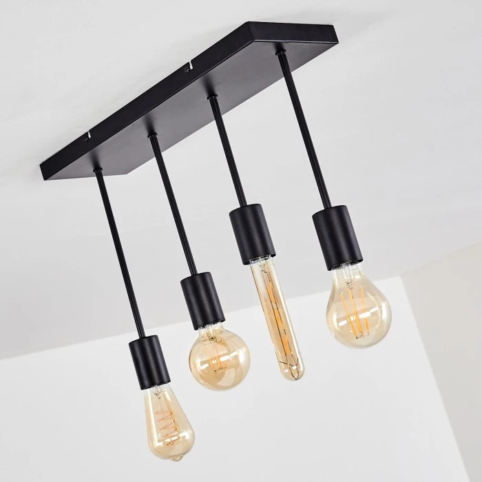 Hofstein Fabius Deckenleuchte Schwarz, 1-flammig 12 Hofstein Fabius Deckenleuchte Schwarz, 1-flammig – Bild 12