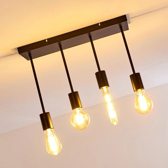 Hofstein Fabius Deckenleuchte Schwarz, 1-flammig 6 Hofstein Fabius Deckenleuchte Schwarz, 1-flammig – Bild 6